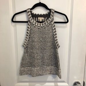 Sleeveless Striped Sweater